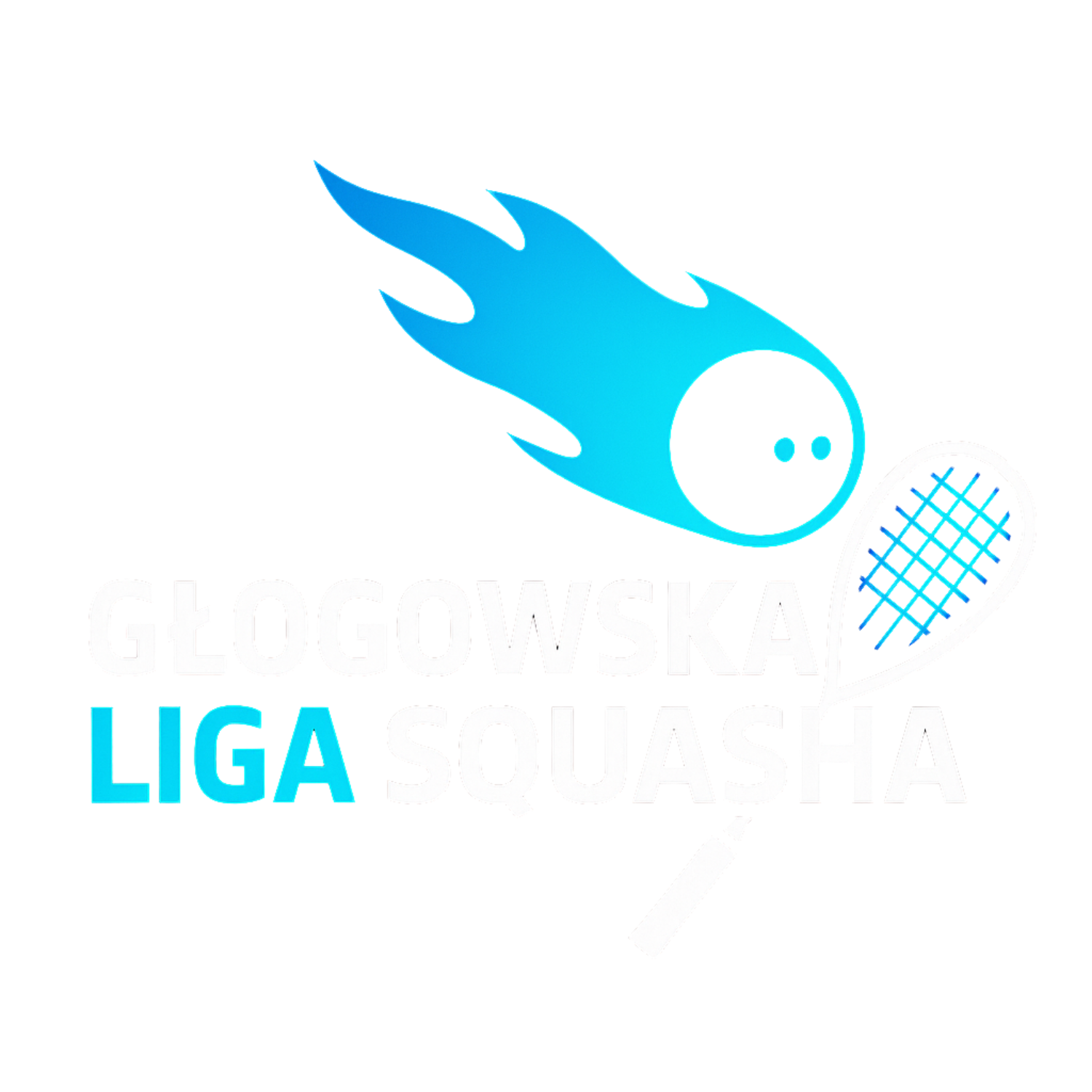 Logo Głogowskiej Ligi Squasha