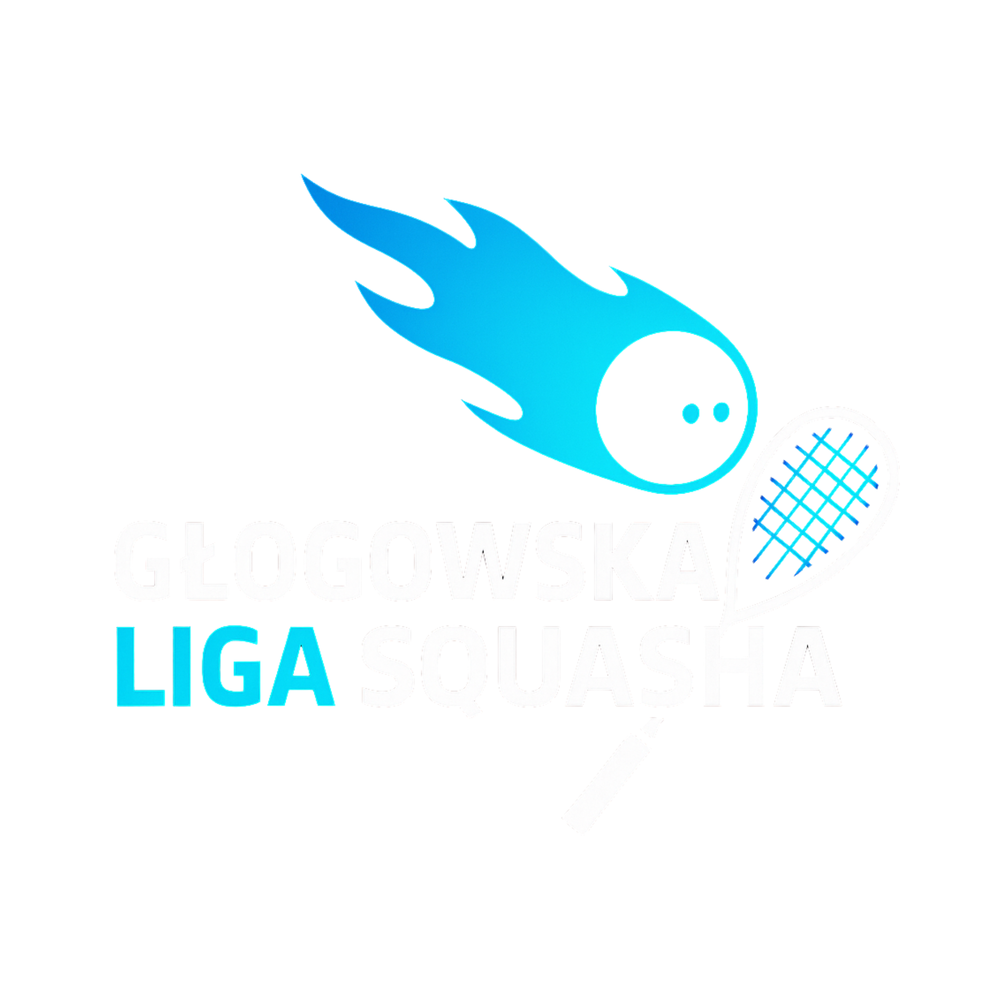 Logo Głogowskiej Ligi Squasha